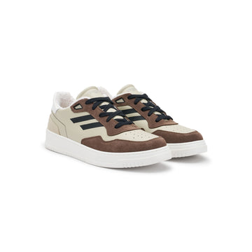 Sneakers made in Italy artigianali PR1MO Urbano Cement Special, scarpe in pelle grigia di alta manifattura