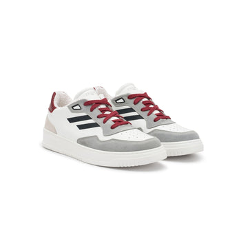 Calzature d'élite PR1MO Urbano Cordovan indossate, sneakers made in Italy artigianali e scarpe bianche di lusso fatte a mano